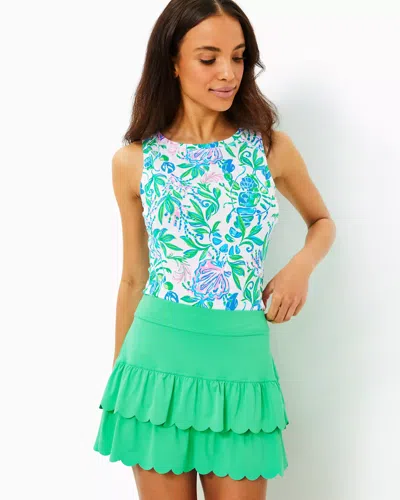 Lilly Pulitzer Upf 50+ Luxletic Miesha Scallop Skort In Spearmint
