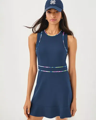 Lilly Pulitzer Upf 50+ Luxletic Parkerly Active Dress In Blue
