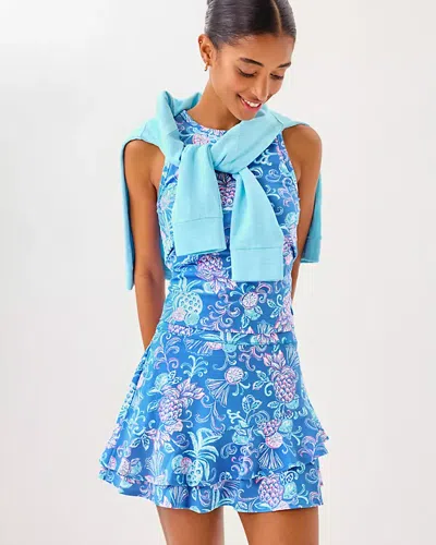 Lilly Pulitzer Upf 50+ Luxletic Romana High Rise Skort In Blue