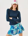 Lilly Pulitzer Upf 50+ Luxletic Teena Skort In Blue