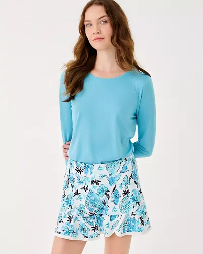 Lilly Pulitzer Upf 50+ Luxletic Wallace Skort In Blue