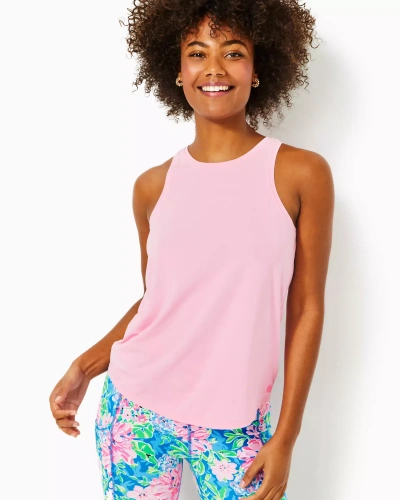 Lilly Pulitzer Upf 50+ Luxletic Westley Active Tank In Conch Shell Pink