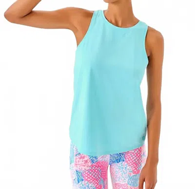 Lilly Pulitzer Upf 50+ Luxletic Westley Active Tank In Fresh Water Blue