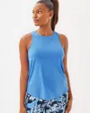Lilly Pulitzer Upf 50+ Luxletic Westley Active Tank In Sunwashed Blue