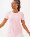 Lilly Pulitzer Upf 50+ Luxletic Westley Active Tee In Pink Muse