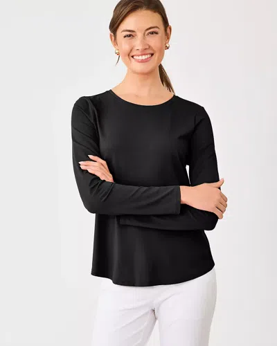 Lilly Pulitzer Upf 50+ Luxletic Westley Long Sleeve Active Tee In Black