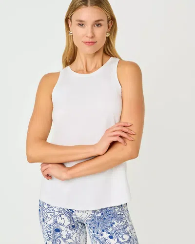 Lilly Pulitzer Upf 50+ Luxletic Westley Tank Top In White