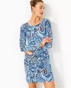 Lilly Pulitzer Upf 50+ Maddox Straight Dress In Resort White Give It A Whirl