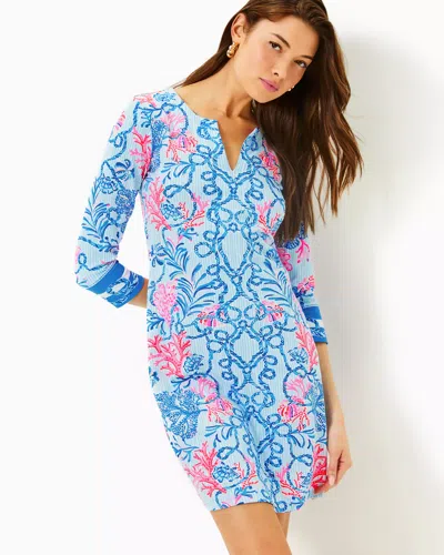 Lilly Pulitzer Upf 50+ Nadine Chillylilly Dress In Multi Naut Today Engineered Chillylilly