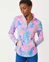 Lilly Pulitzer Upf 50+ Skipper Popover In Animal Print