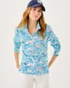 Lilly Pulitzer Upf 50+ Skipper Popover In Blue