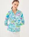 Lilly Pulitzer Upf 50+ Skipper Popover In Blue