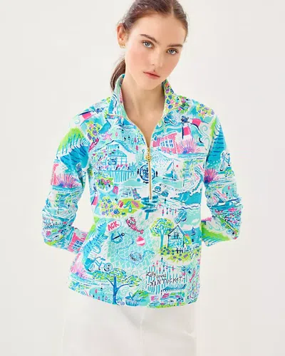 Lilly Pulitzer Upf 50+ Skipper Popover In Blue