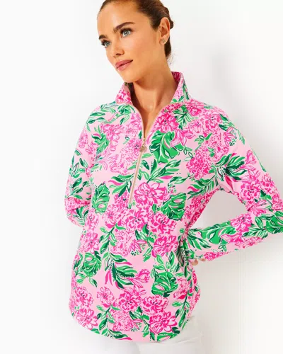 Lilly Pulitzer Upf 50+ Skipper Popover In Conch Shell Pink Koala La La