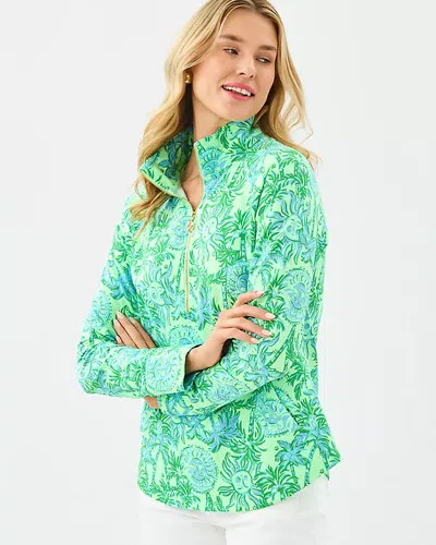 Lilly Pulitzer Upf 50+ Skipper Popover In Cool Mint Catchin Rays