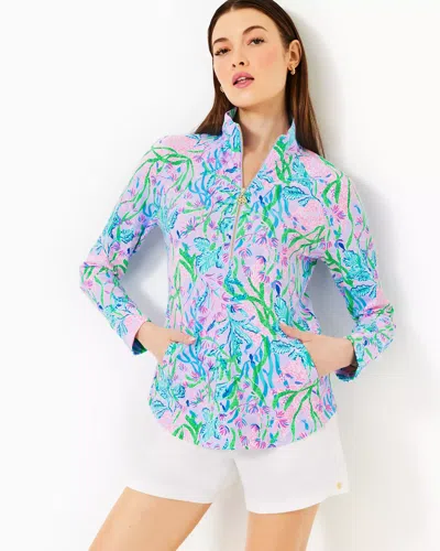 Lilly Pulitzer Upf 50+ Skipper Popover In Multi Seacret Escape