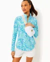 Lilly Pulitzer Upf 50+ Skipper Popover In Resort White Goombay Grooves