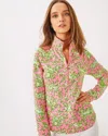 Lilly Pulitzer Upf 50+ Skipper Popover In Rousseau Pink Mane Character Energy