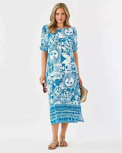 Lilly Pulitzer Upf 50+ Zarah Maxi Dress In Blue