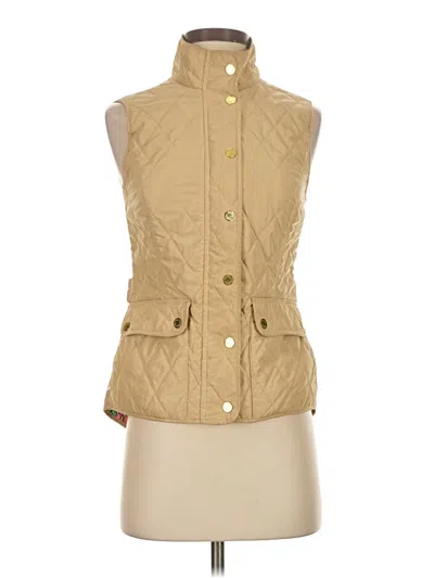 Pre-owned Lilly Pulitzer Vest In Tan