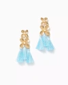 Lilly Pulitzer Via Flora Tassel Earrings In Hydra Blue