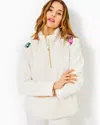 Lilly Pulitzer Wallen Sherpa Half Zip Jacket In Coconut