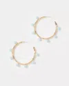 Lilly Pulitzer Wave N Sea Hoop Earrings In Blue