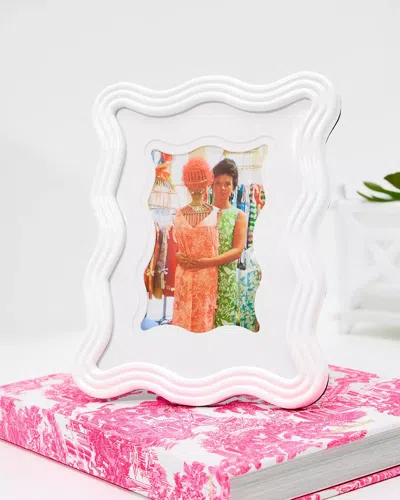 Lilly Pulitzer Wavy Picture Frame In White