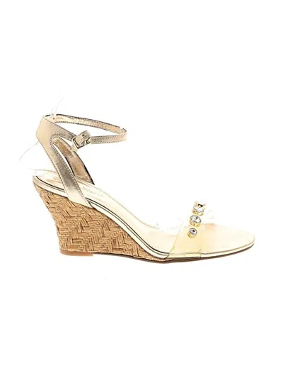 Pre-owned Lilly Pulitzer Wedges In Gold