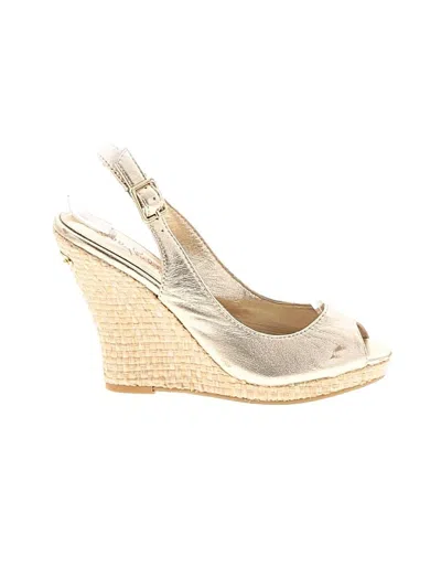 Pre-owned Lilly Pulitzer Wedges In Ivory