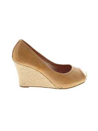 Pre-owned Lilly Pulitzer Wedges In Tan