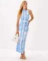Lilly Pulitzer Wellington Maxi Dress In Resort White Sunny Side Up Engineered Knit Dress