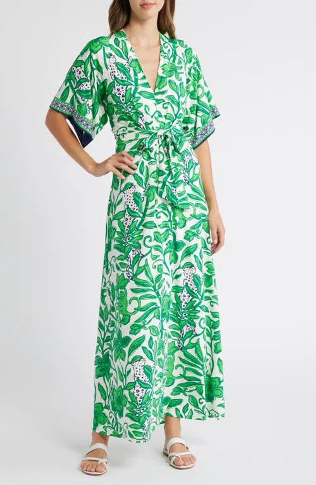 green emerald velvet dress PRESLIE LONG SLEEVE MESH MIDI DRESS, FIDDLE LEAF GREEN
