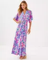 Lilly Pulitzer Wisteria V-neck Maxi Dress In Multi Totally Koalafied