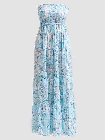 Lilly Pulitzer Anali Coverup Dress In Resort White Shell Shine In Multi