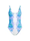 LILLY PULITZER WOMEN'S BRIN SCOOPNECK ONE-PIECE SWIMSUIT