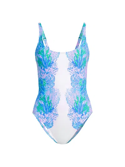 LILLY PULITZER WOMEN'S BRIN SCOOPNECK ONE-PIECE SWIMSUIT