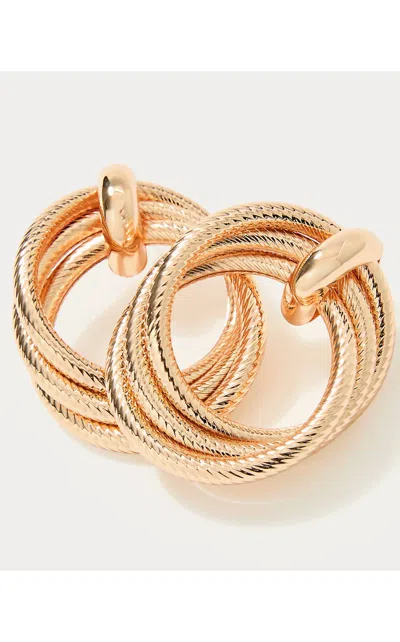 Lilly Pulitzer Women's Chevs Kiss Doorknocker Earrings In Gold