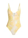 Lilly Pulitzer Clode One-piece Swimsuit In Yellow