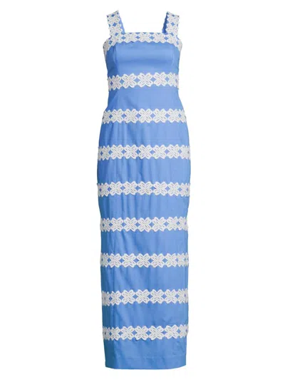 Lilly Pulitzer Women's Davis Cotton Maxi Dress In Blue
