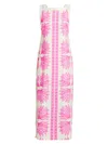 Lilly Pulitzer Eleanora Maxi Shift Romper In Multi