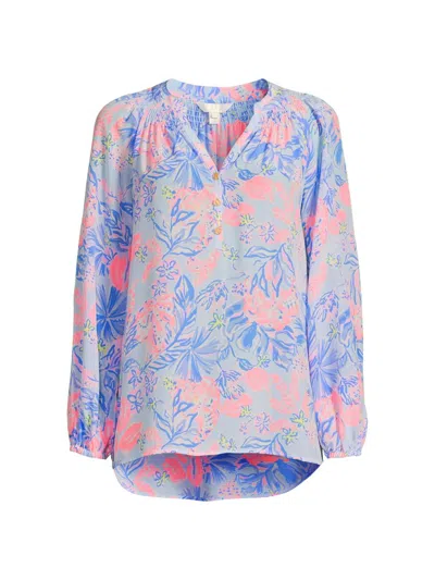 Lilly Pulitzer Women's Elsa Silk Top In Multi