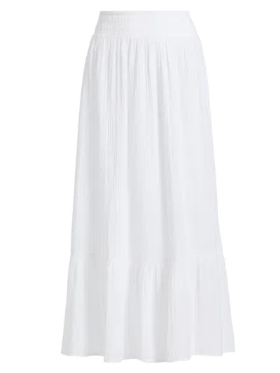 Lilly Pulitzer Women's Enzo Cotton Maxi Skirt In White