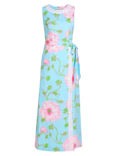 Lilly Pulitzer Women's Fresia Stretch Shift Maxi Dress In Blue