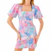 Lilly Pulitzer Women's Kalinara Sleeved Romper In Multi Roar Of The Seas In Multi