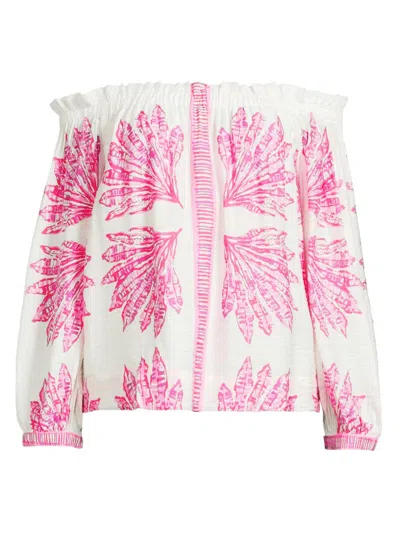Lilly Pulitzer Women's Kalinda Off-the-shoulder Top In Pink