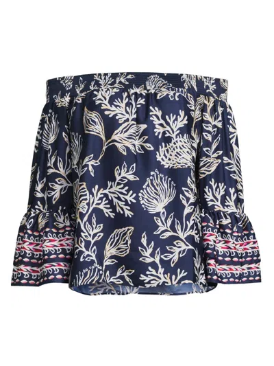 Lilly Pulitzer Women's Kaori Printed Off-the-shoulder Top