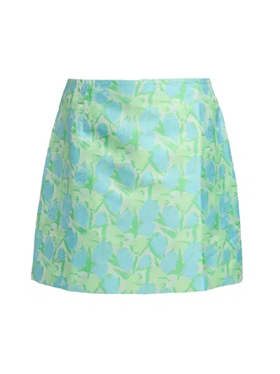 Lilly Pulitzer Women's Kels Floral Miniskirt In Blue