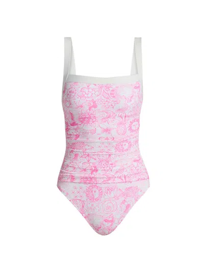 Lilly Pulitzer Women's Keon Floral One-piece Swimsuit In Pink