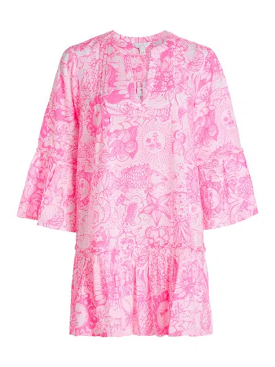 Lilly Pulitzer Women's Livana Printed Cover-up Minidress In Purple